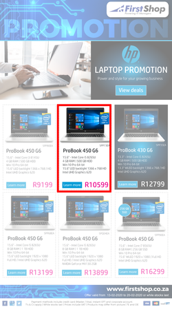First Shop : HP Laptop Promo (13 Feb - 20 Feb 2020), page 1