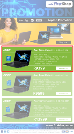 First Shop : Laptop Promo (27 February - 5 March 2020), page 1