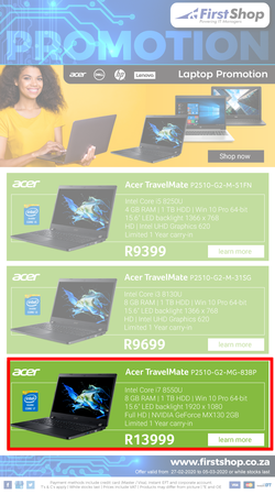 First Shop : Laptop Promo (27 February - 5 March 2020), page 1