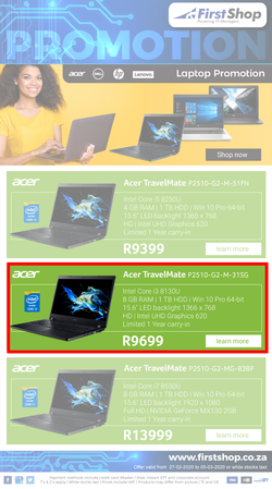 First Shop : Laptop Promo (27 February - 5 March 2020), page 1