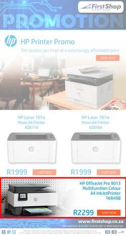 First Shop : HP Printer Promo (18 February - 25 February 2021), page 1