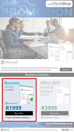First Shop : Microsoft Promo (23 February - 2 March 2021), page 1