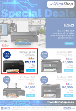 First Shop : Epson (18 February - 25 February 2022), page 1