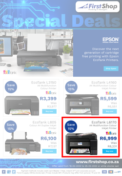 First Shop : Epson (18 February - 25 February 2022), page 1