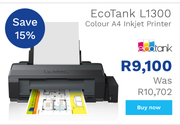 Epson Ecotank L1300 Colour A4 Inkjet Printer