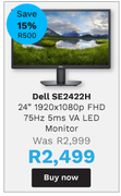 Dell 24" VA LED Monitor SE2422H