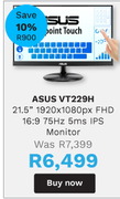 Asus 21.5" IPS Monitor VT229H