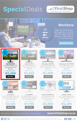 First Shop : Monitors (09 February - 16 February 2023), page 1