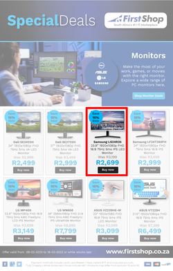 First Shop : Monitors (09 February - 16 February 2023), page 1