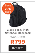 Targus Classic 15.6-Inch Notebook Backpack
