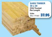 SABS Timber 38x38 Per Length