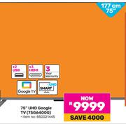 Skyworth 75" (177 cm)UHD Google TV 75G6400G