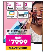 Skyworth 65"(165cm) UHD Google TV 