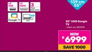 Skyworth 55"(139cm) UHD Google TV 
