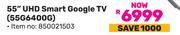 Skyworth 55"(139cm) UHD Smart Google TV 55G6400G