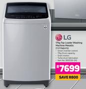 LG 17Kg Top Loader Washing Machine (Metallic) T1777NEHTE