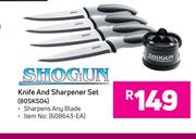 Shogun Knife & Sharpener Set 80SKS04