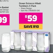 Ocean Scirocco Hi Ball Tumblers 3 Pack