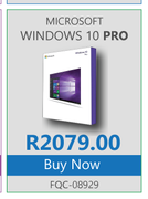 Microsoft Windows 10 pro FQC-08929