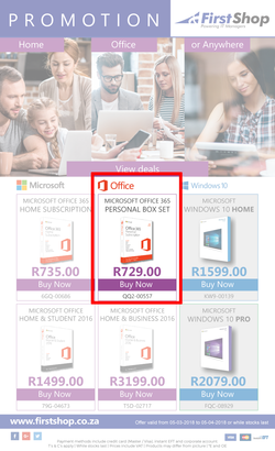 First Shop : Microsoft Promotion (5 March - 5 April 2018), page 1