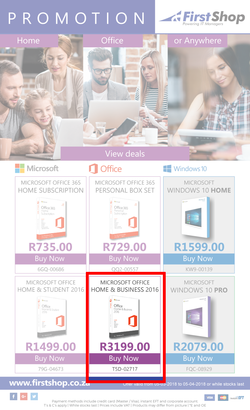 First Shop : Microsoft Promotion (5 March - 5 April 2018), page 1
