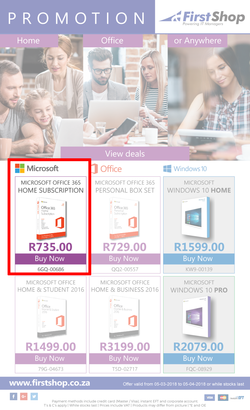 First Shop : Microsoft Promotion (5 March - 5 April 2018), page 1