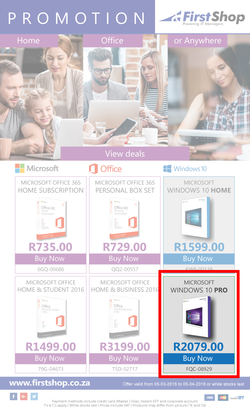 First Shop : Microsoft Promotion (5 March - 5 April 2018), page 1