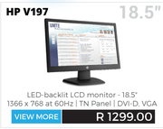 HP 18.5" LCD Monitor V197