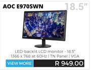 AOC 18.5" LCD Monitor E970SWN