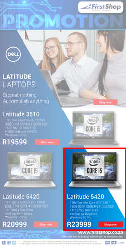 First Shop : Dell Laptop Promo (30 March - 6 April 2021), page 1