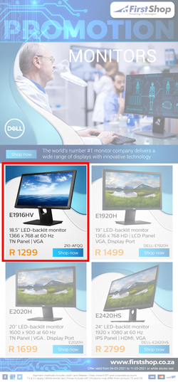 First Shop : Dell Monitor Promo (4 March - 11 March 2021), page 1
