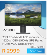 Dell 23" LED-Backlit LCD Monitor P2319H