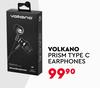 Volkano Prism Type C Earphones (Buy One Get One Free)