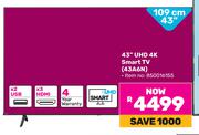 Hisense 43"(109cm) UHD 4K Smart TV 43A6N