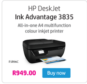 HP Deskjet Ink Advantage 3835 All In One A4 Multifunction Colour Inkjet Printer