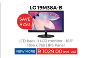 LG 18.5" LED Backlit LCD Monitor 19M38A-B