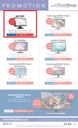 First Shop : Monitors On Promotion (17 April - 30 April 2018), page 2