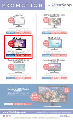 First Shop : Monitors On Promotion (17 April - 30 April 2018), page 2