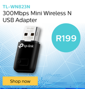 TP-Link 300 Mbps Mini Wireless N USB Adapter TL-WN823N