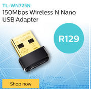 TP-Link 150 Mbps Wireless N Nano USB Adapter TL-WN725N