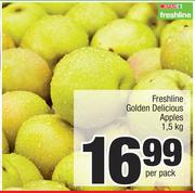 Freshline Golden Delicious Apples-1.5kg Per Pack
