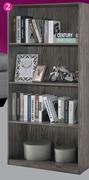 Furniture Savannah 4 Tier Bookcase (Cappuccino)