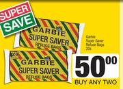 Garbie Super Saver Refuse Bags-For Any 2 x 20s