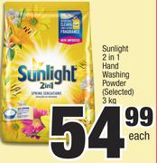 Sunlight 2 In 1 Hand Washing Powder (Selected)-3kg Each