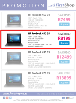 First Shop : HP Probook Promotion (8 May - 22 May 2018), page 2
