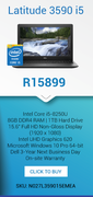 Dell Latitude 3590 i5 SKU:N027L359015EMEA