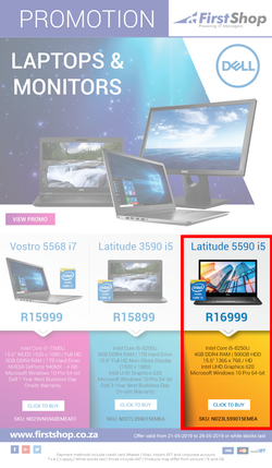 First Shop : Dell Laptops & Monitors (21 May - 28 May 2019), page 1
