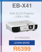 Epson EB-X41 XGA 3LCD Projector(1024 x 768) V11H843040