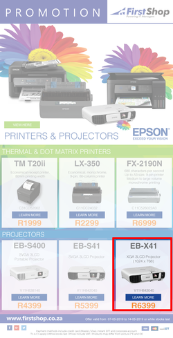 First Shop : Epson Promo (7 May - 14 May 2019), page 2