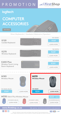 First Shop : Logitech Promotion (28 May - 4 June 2019) , page 1